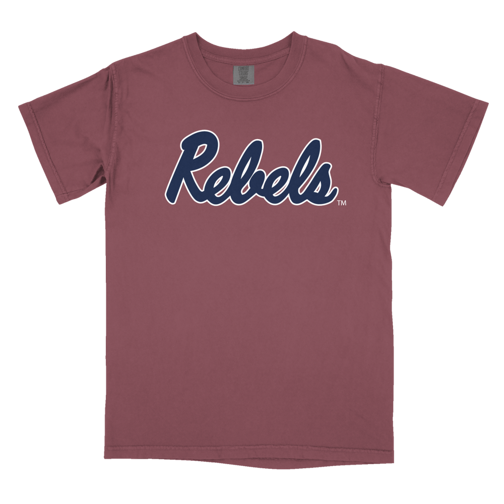 University of Mississippi : Ole Miss Rebels Script Adult Shirt - Shop.B ...