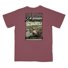 Ole Miss Rebels vs. Arkansas Razorbacks Game Day 2024 T-Shirt - Shop B - Unlimited - men tee