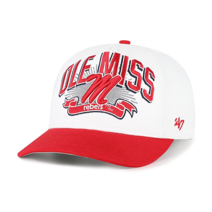 Ole Miss Rebels White Prime Play 47 Brand Hitch Hat - Shop B - Unlimited - 