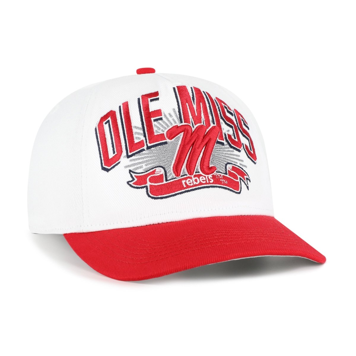 Ole Miss Rebels White Prime Play 47 Brand Hitch Hat - Shop B - Unlimited - 