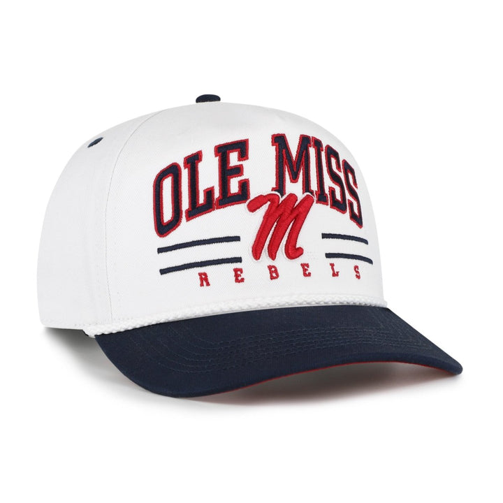 Ole Miss Rebels White Roscoe Rope TT 47 Brand Hitch Hat - Shop B - Unlimited - 