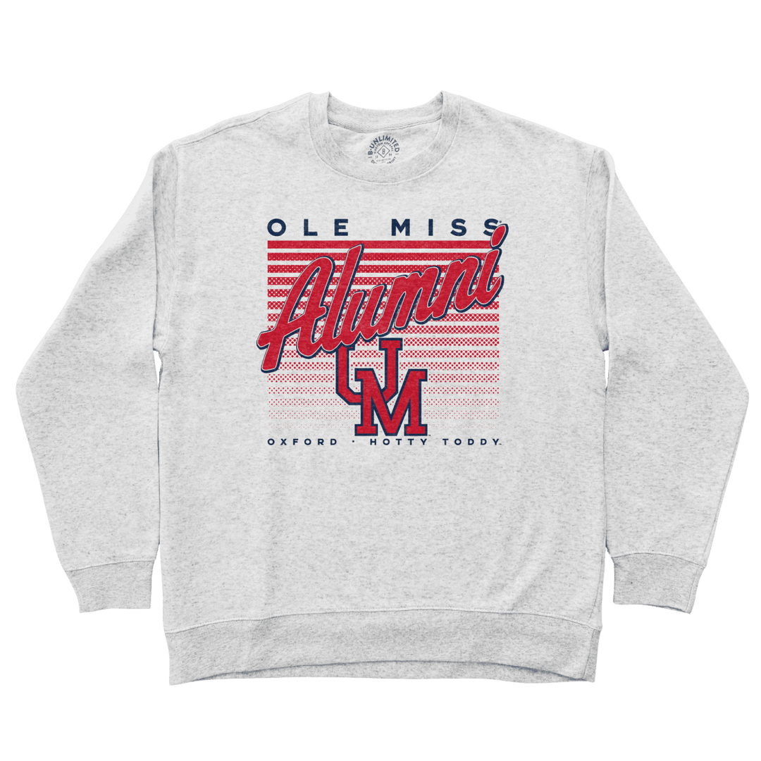 Ole Miss Retro Stripe Alumni Sweatshirt - Shop B - Unlimited - 