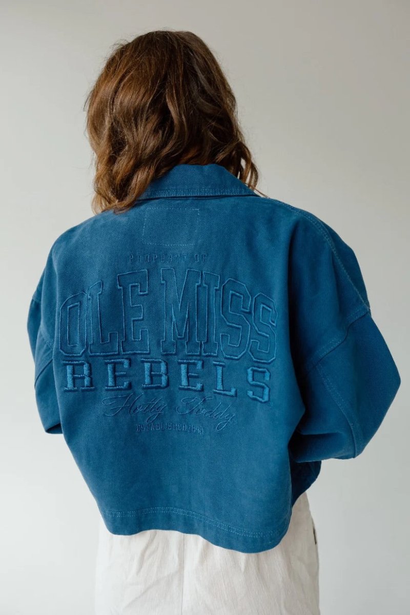 Ole Miss Sanders Embroidery Canvas Twill Jacket - Shop B - Unlimited - 