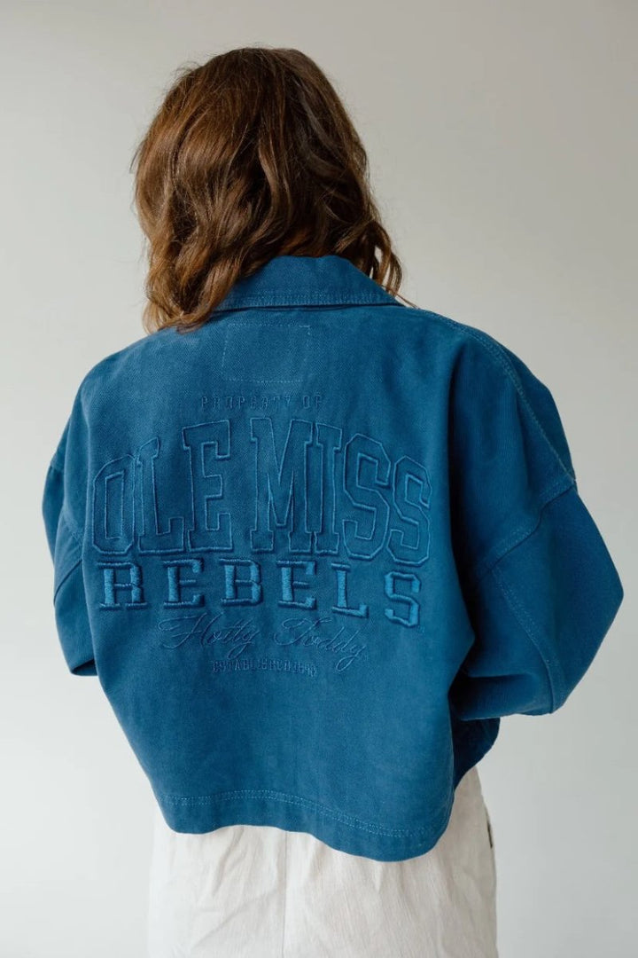 Ole Miss Sanders Embroidery Canvas Twill Jacket - Shop B - Unlimited - 