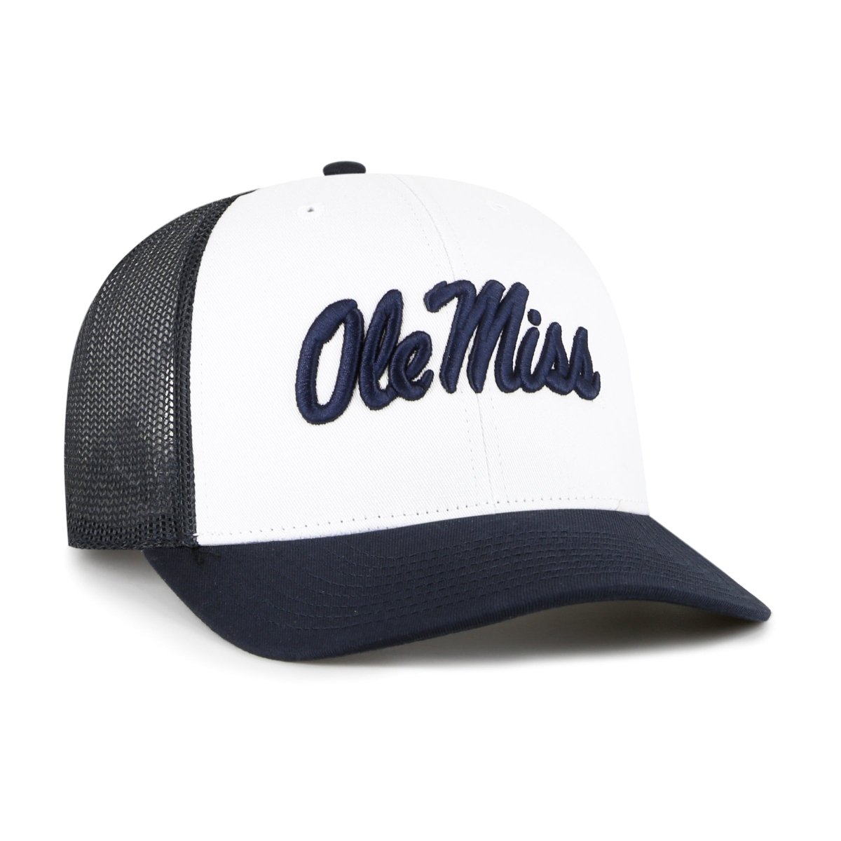 Ole Miss Script 47 Brand Freshman Trucker Hat - Shop B - Unlimited - caps adjustable