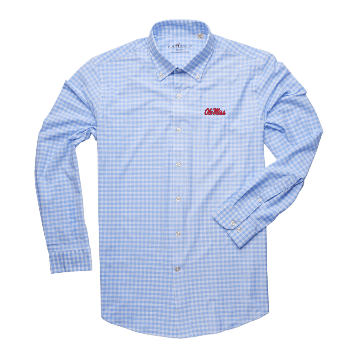 Ole Miss Script Horn Legend Highland Lightweight Performance Woven - Shop B - Unlimited - men outerwear