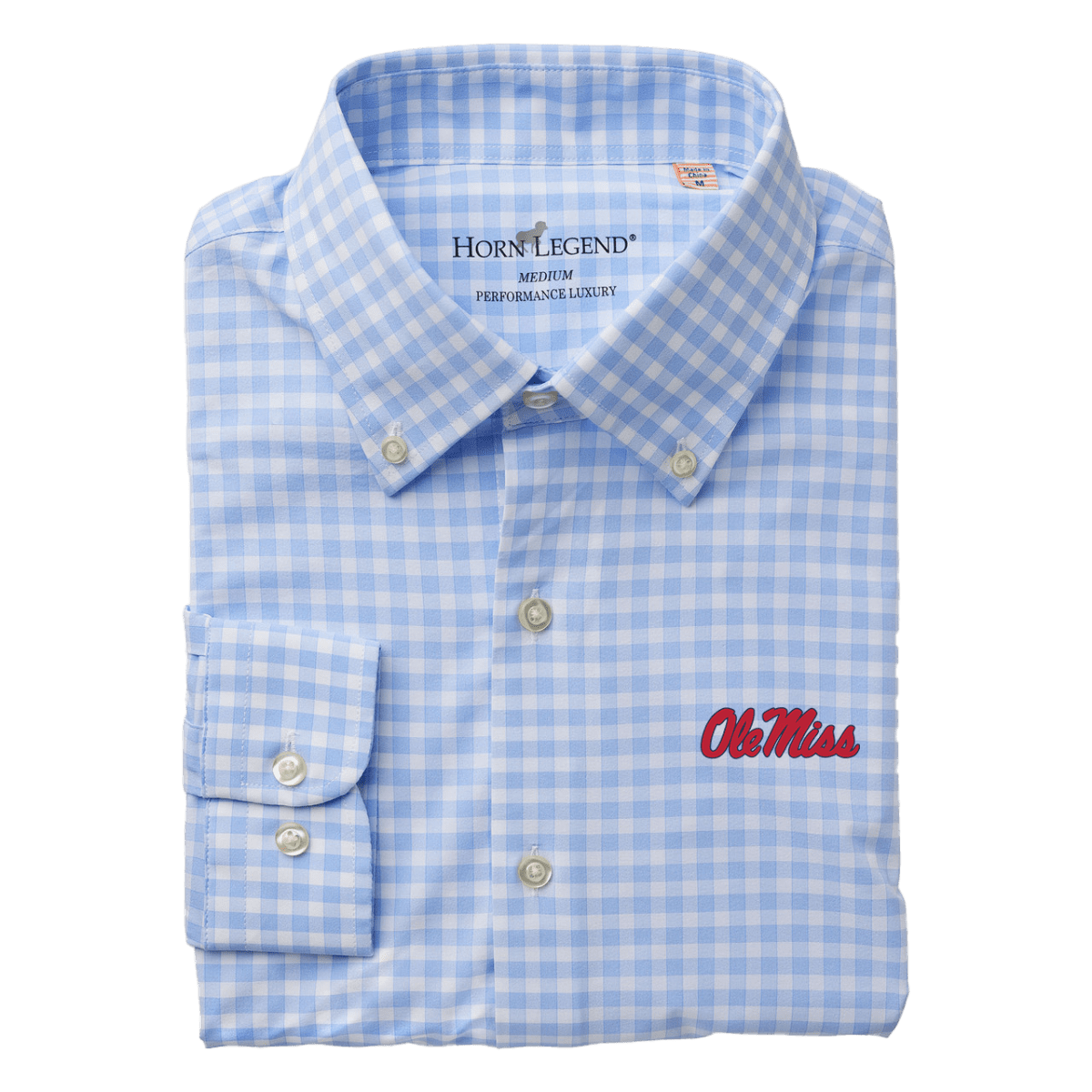 Ole Miss Script Horn Legend Highland Lightweight Performance Woven - Shop B - Unlimited - men outerwear