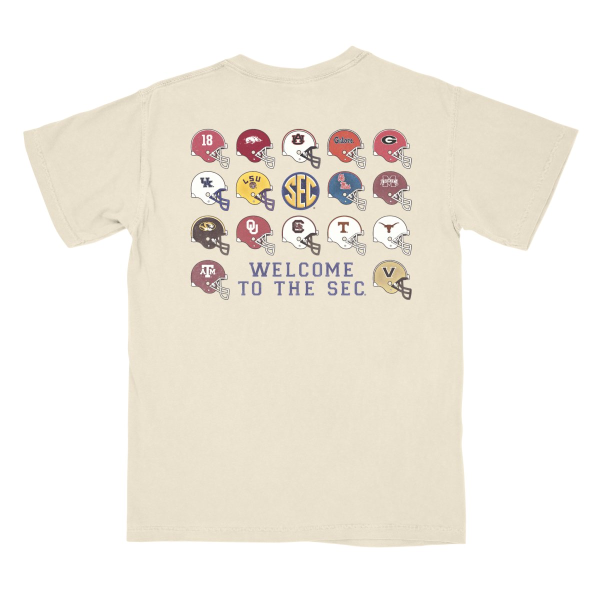 Ole Miss SEC Helmets - Shop B - Unlimited - men tee