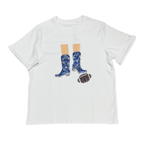 Ole Miss Sequin Boots T-Shirt - Shop B - Unlimited - women tee