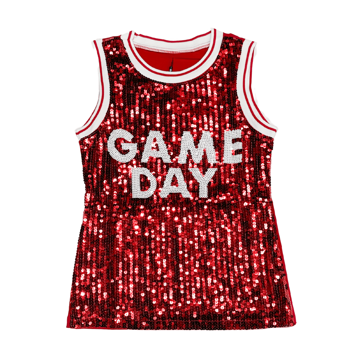 Ole Miss Sequin Game Day Jersey - Shop B - Unlimited - women tank