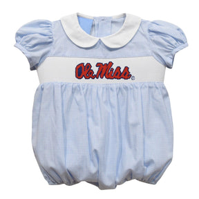 Ole Miss Smocked Gingham Girls Bubble Dress - Shop B - Unlimited - youth infant