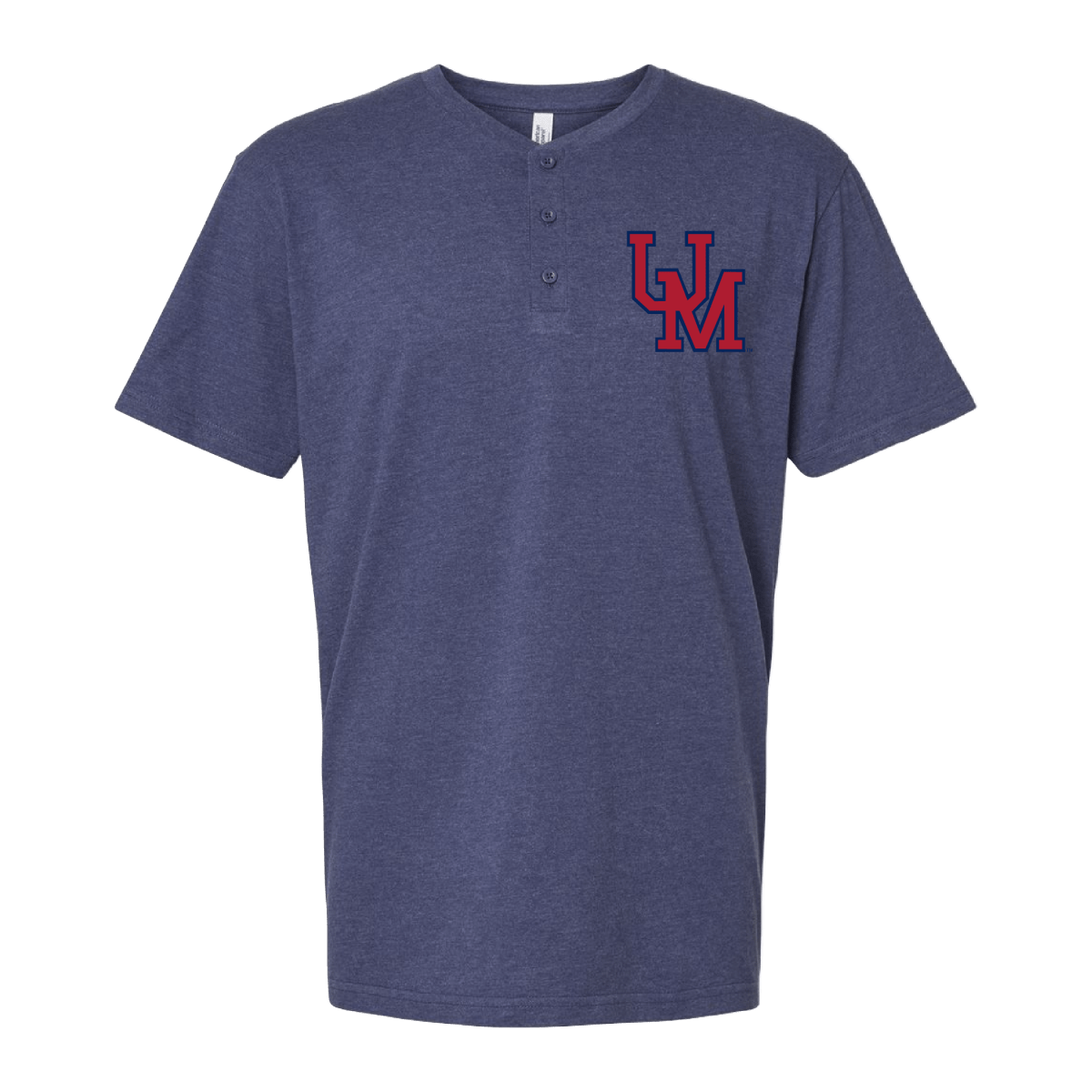 Ole Miss Stacked UM Henley - Shop B - Unlimited - men tee