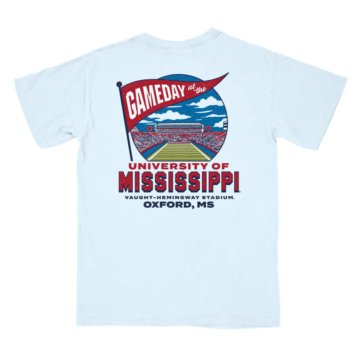 Ole Miss Stadium Banner T-Shirt - Game Day Apparel -