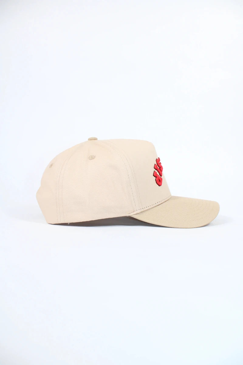 Ole Miss The Sip Cream Structured Hat - Game Day Apparel - Caps Adjustable