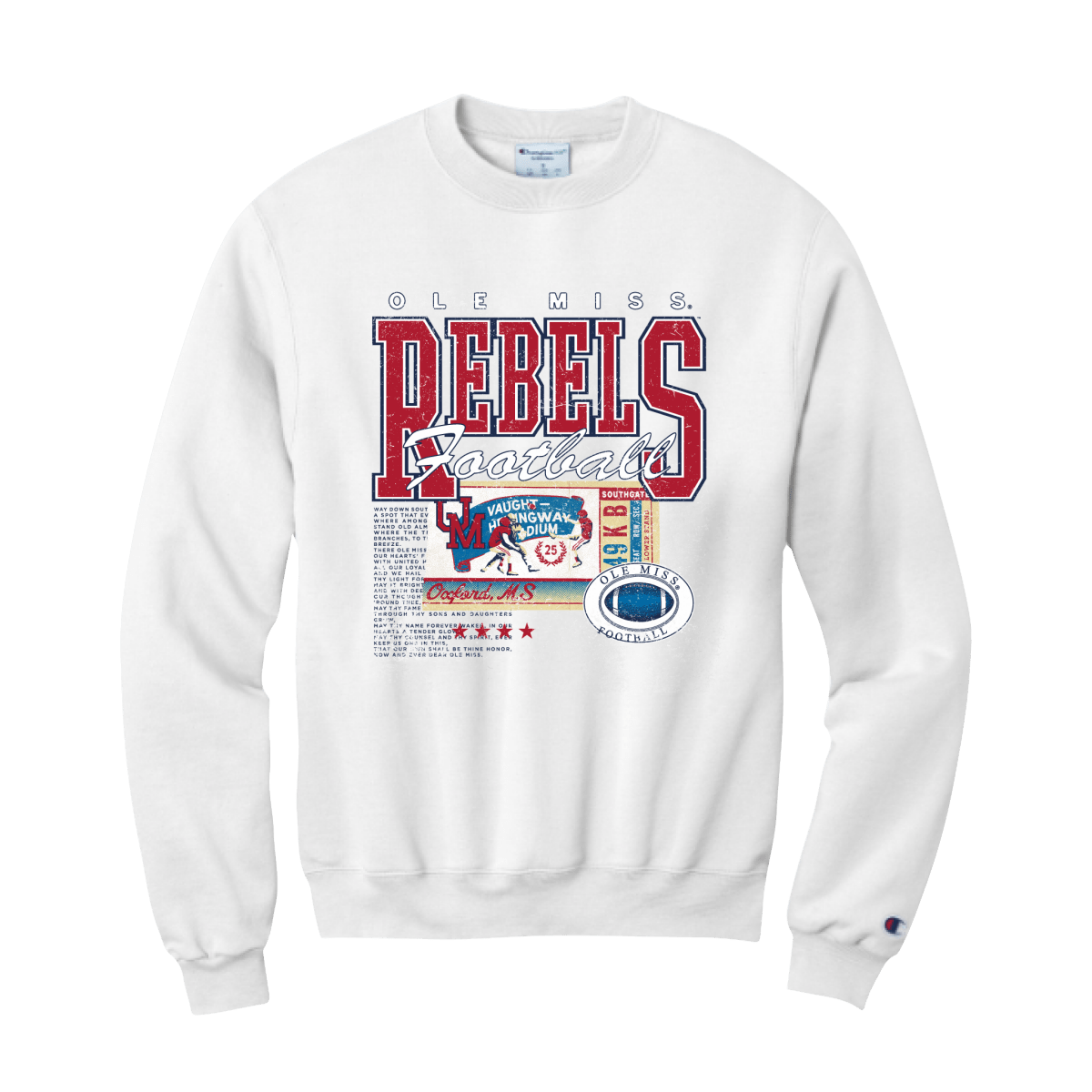 Ole Miss Ticket To Victory Sweatshirt - Game Day Apparel -