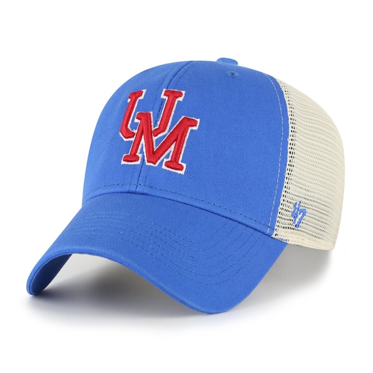 Ole Miss Vin Blue Raz Flagship Wash 47 MVP Mesh Hat - Shop B - Unlimited - caps adjustable