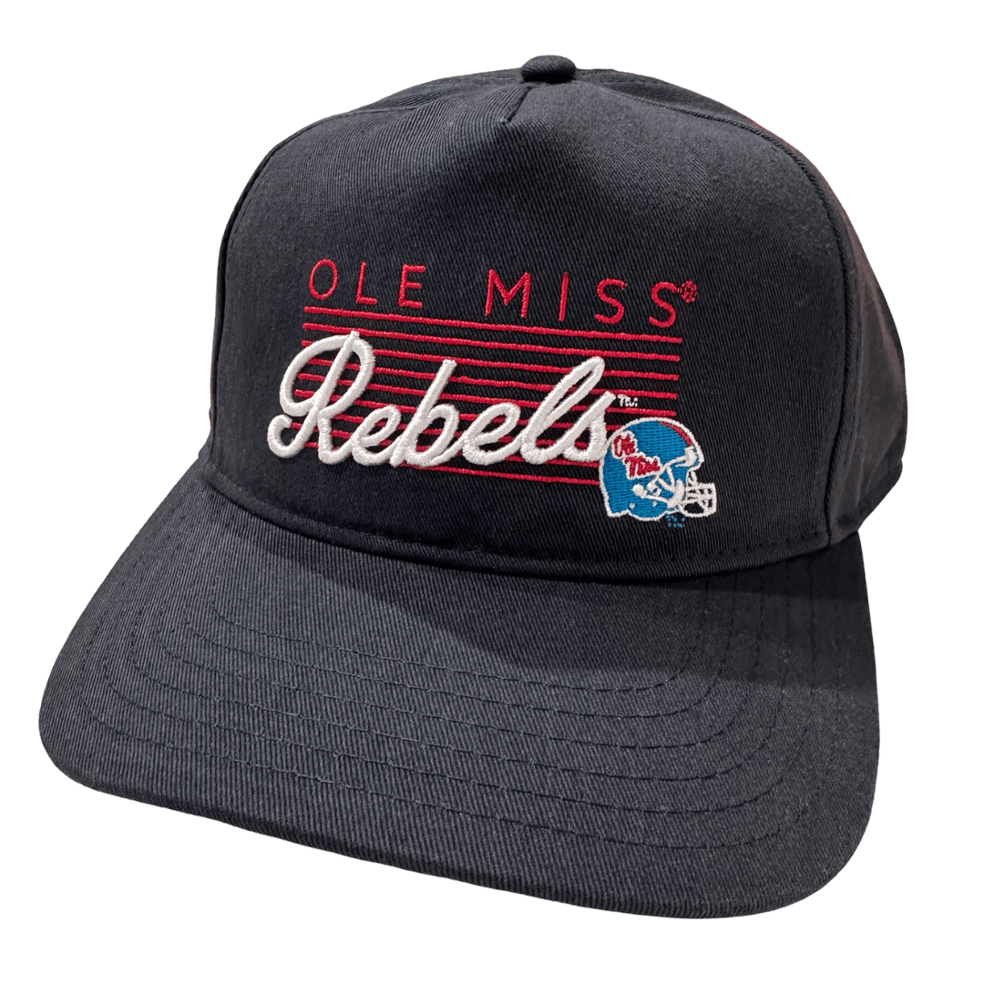 Desert Cactus Ole Miss Rebels Baseball Hat – Officially Licensed Adjustable Cotton Cap, Blue (Style C1)