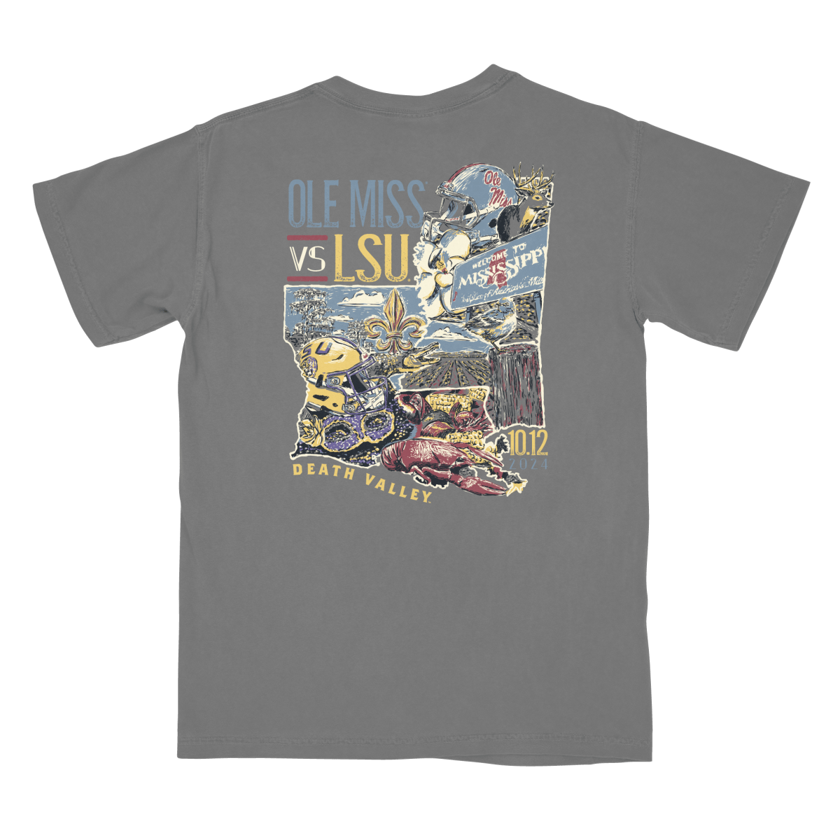 Ole Miss vs. LSU Game Day 2024 T-Shirt - Shop B - Unlimited - men tee