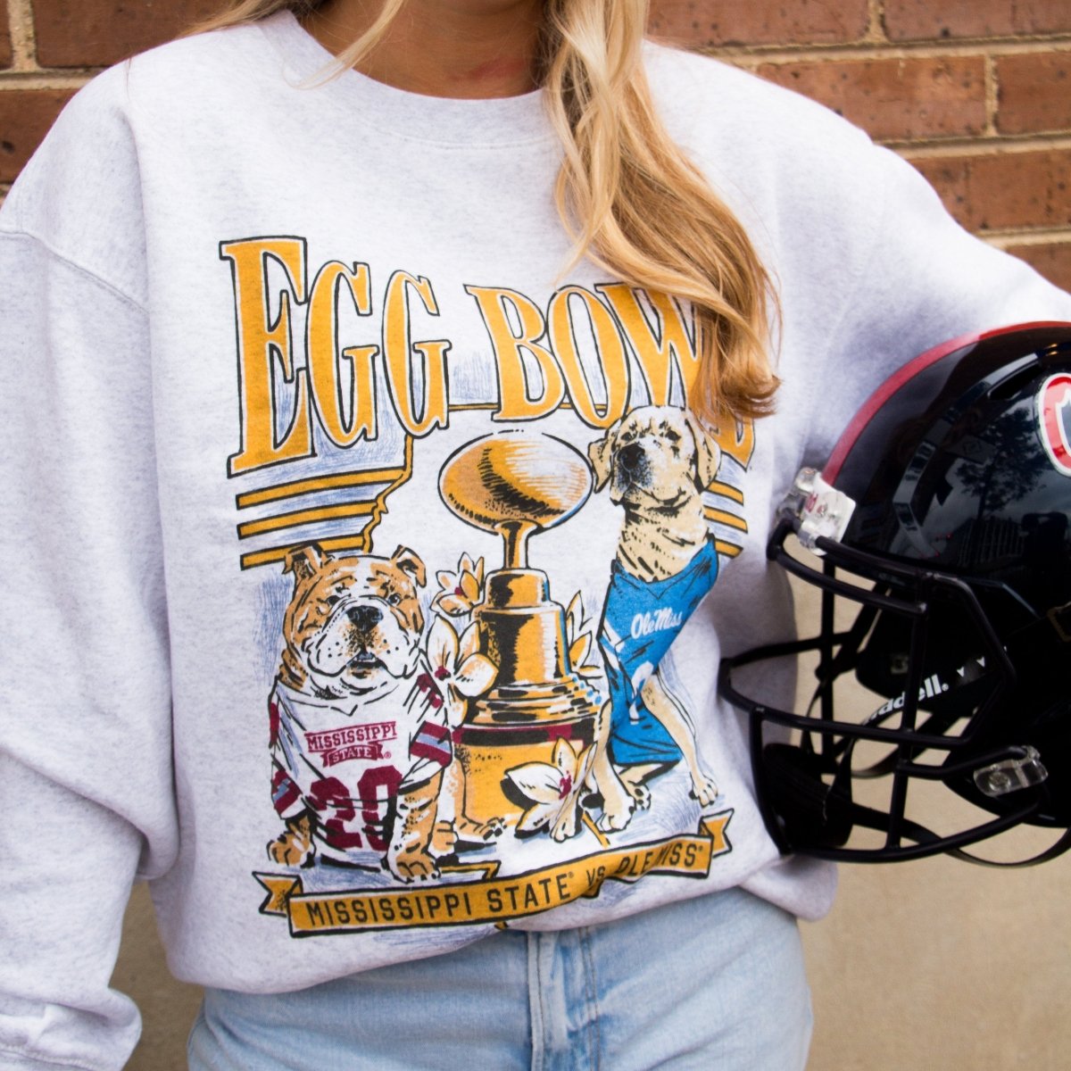 Ole Miss vs. Mississippi State Game Day 2024 Egg Bowl Sweatshirt - Shop B - Unlimited - men fleece