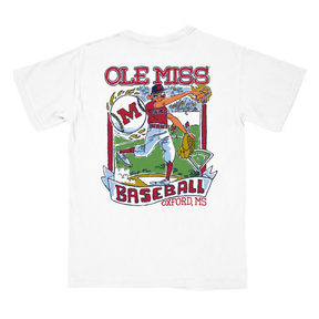 Ole Miss Wonky Baseball Cards PR T-Shirt - Shop B - Unlimited - men tee