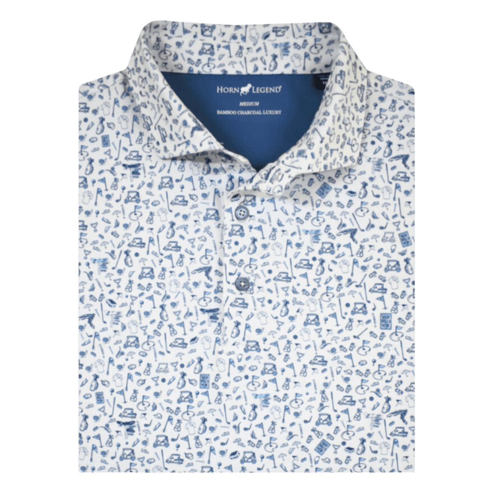 Oxford Horn Legend Golf Pattern Polo - Shop B - Unlimited - men resort