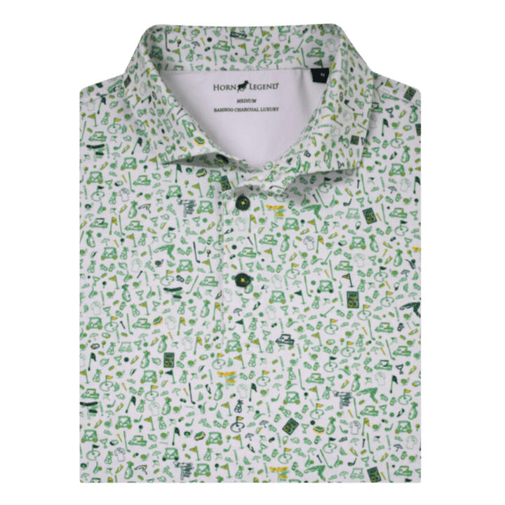 Oxford Horn Legend Golf Pattern Polo - Shop B - Unlimited - men resort