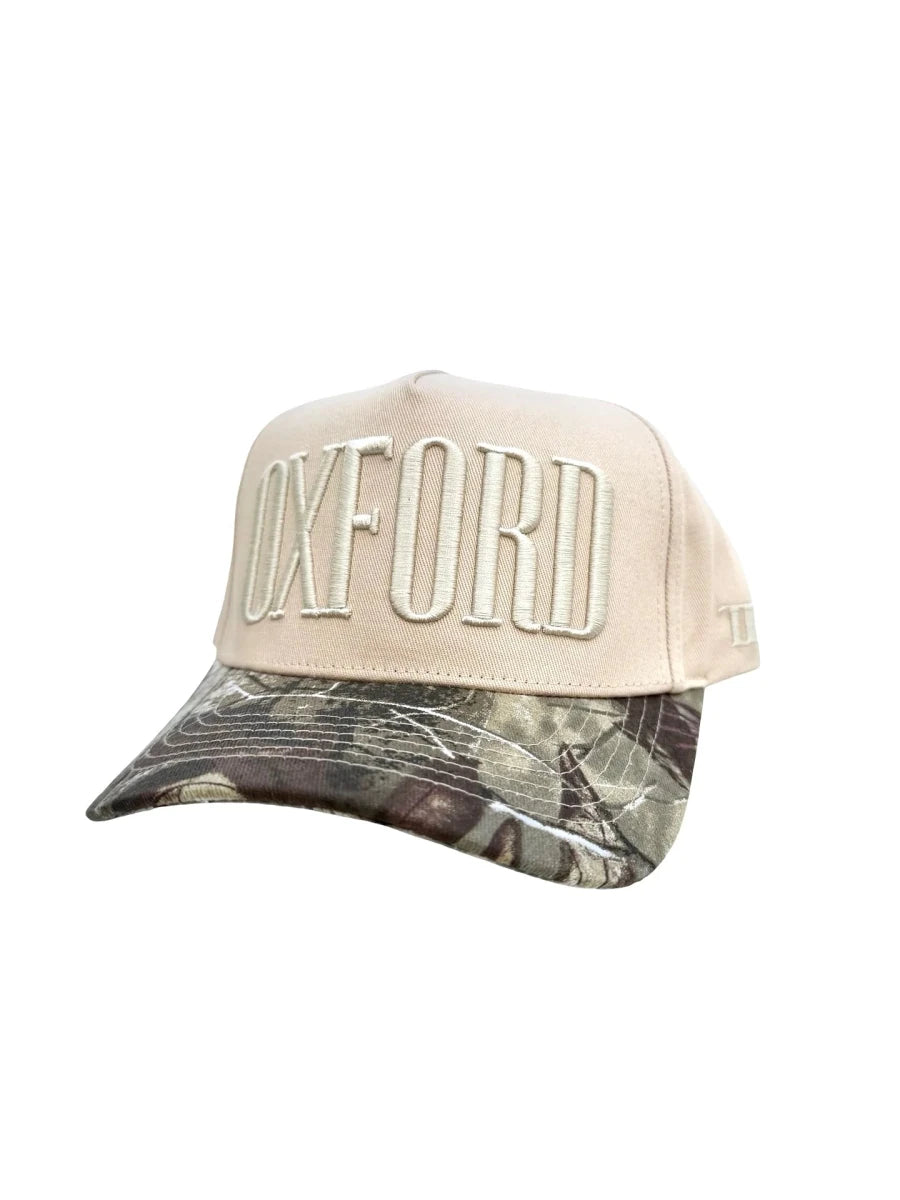 Oxford Khaki Camo Bill Hat - Game Day Apparel - Caps Adjustable