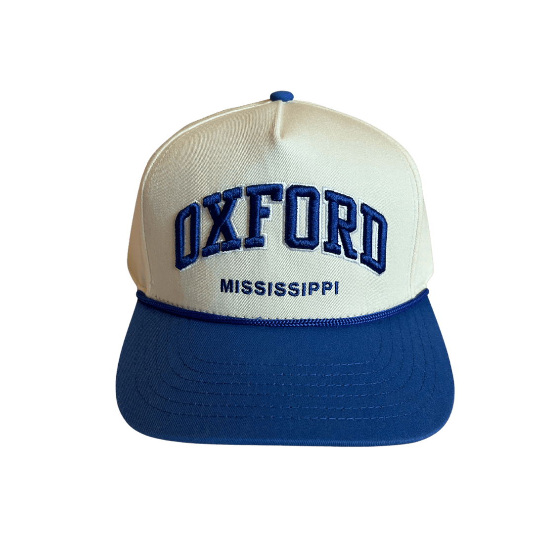 Oxford, Mississippi Arched Rope Hat - Shop B - Unlimited - caps adjustable
