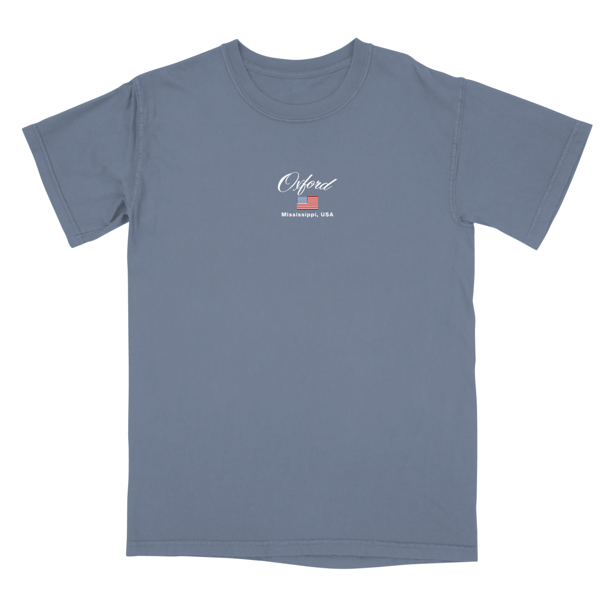 Oxford Vintage Flag Embroidered T-Shirt - Shop B - Unlimited - men tee