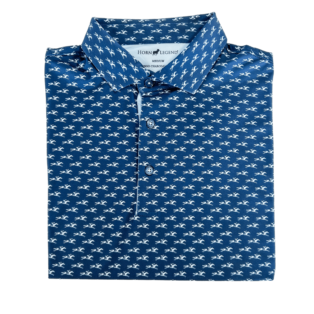 Starkville Horn Legend Pattern Polo - Shop B-Unlimited