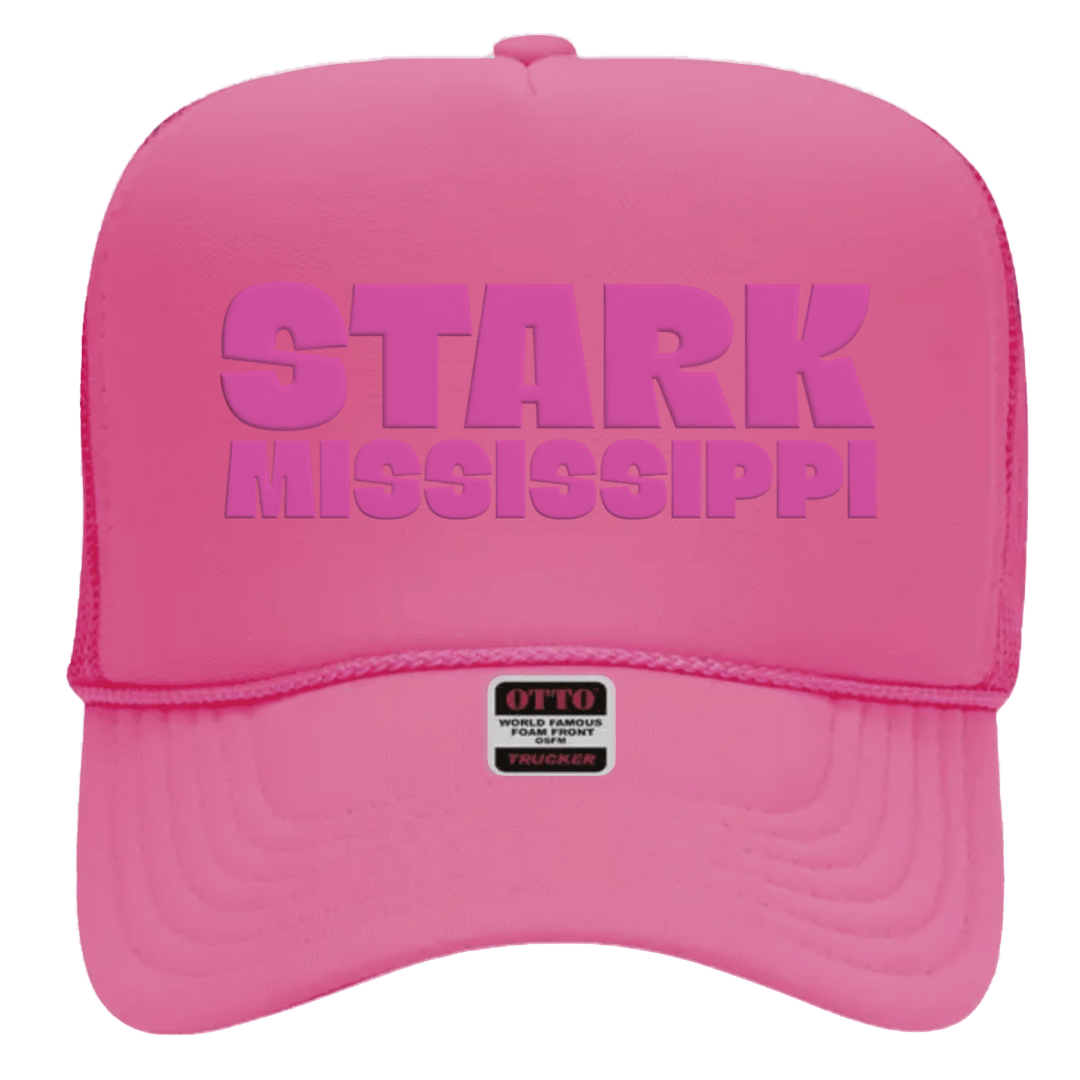 Starkville Monochrome Puff Ink Trucker Hat - Shop B - Unlimited - caps adjustable