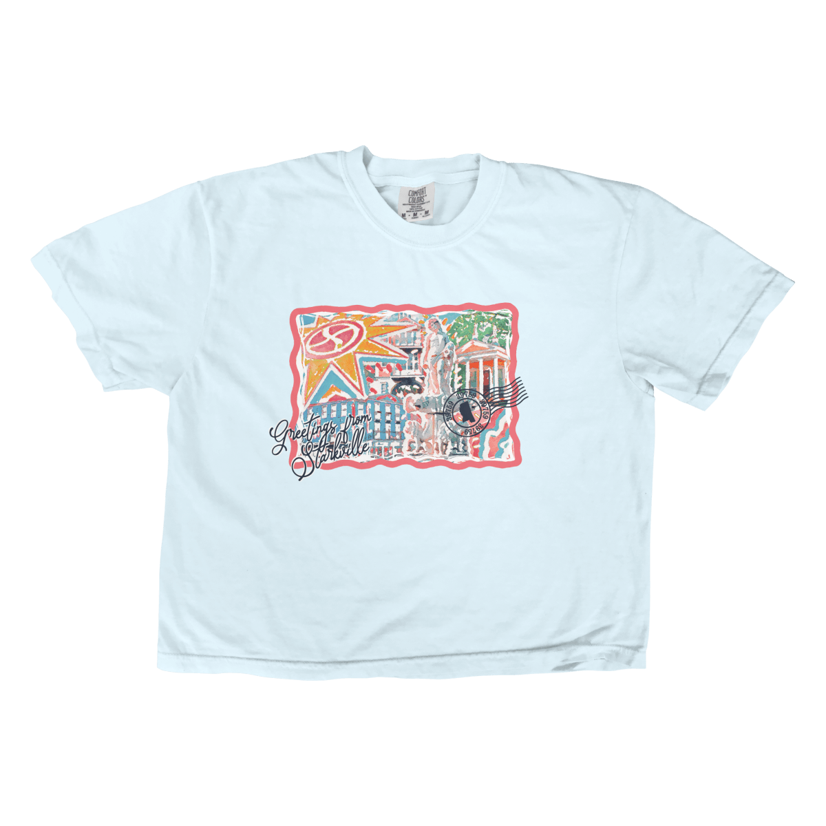 Starkville Postcard Waist Length T-Shirt - Shop B - Unlimited - men tee
