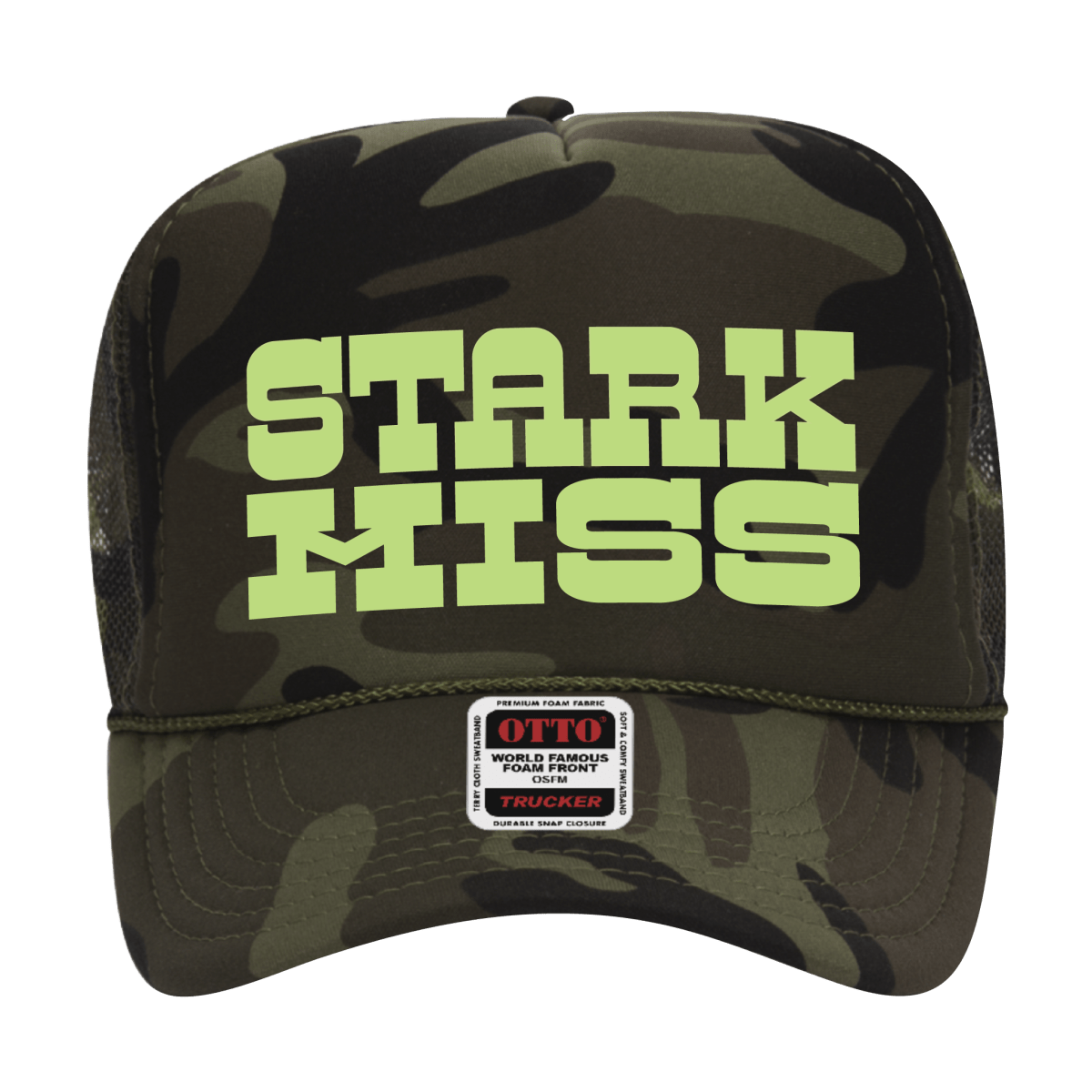 Starkville Retro Camo Trucker Hat - Shop B - Unlimited - caps adjustable