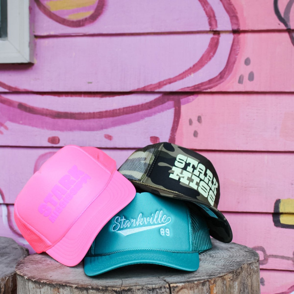 Starkville Summer Embroidered Trucker Hat - Shop B - Unlimited - caps adjustable