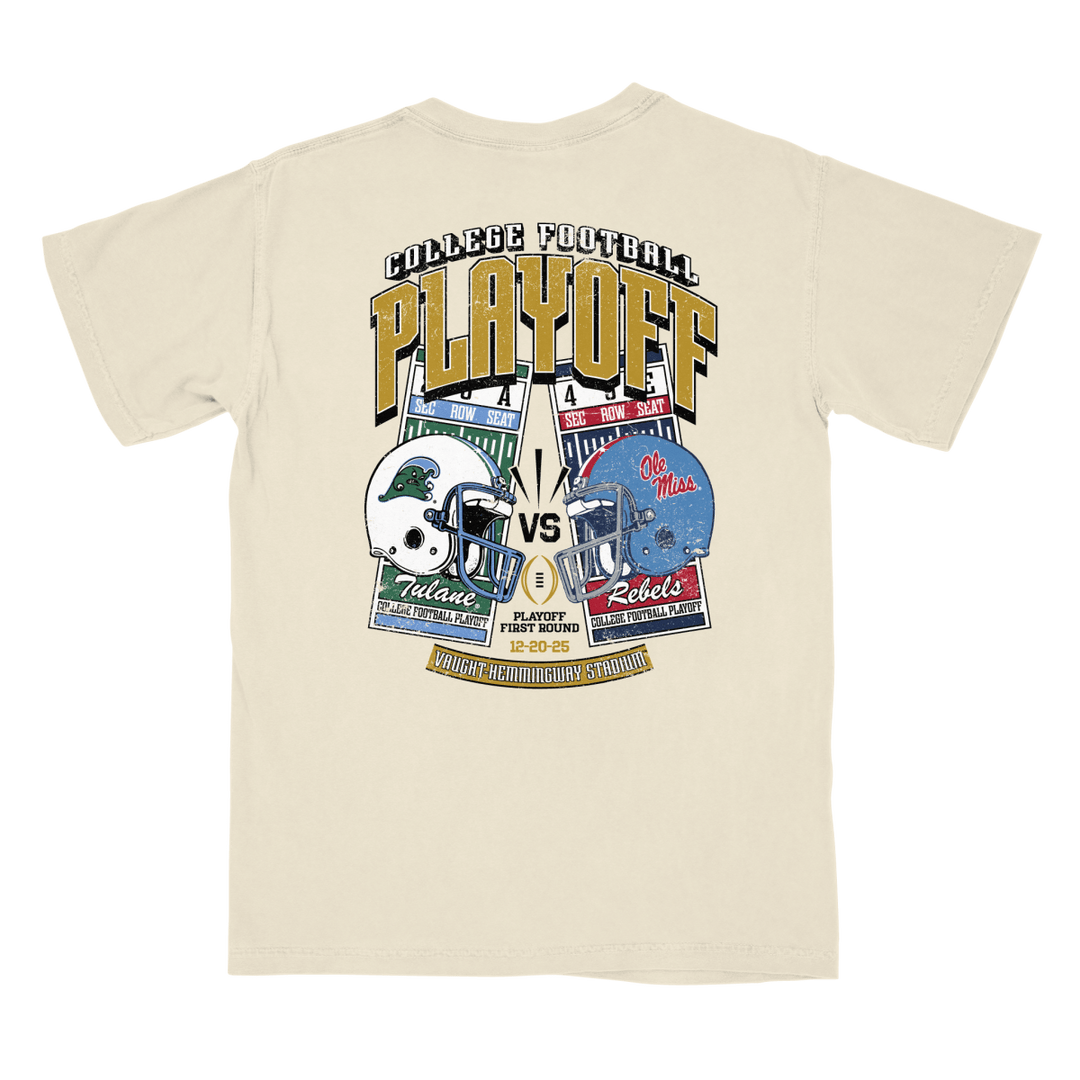 Tulane vs. Ole MIss College Football Playoff T-Shirt - Shop B - Unlimited - 