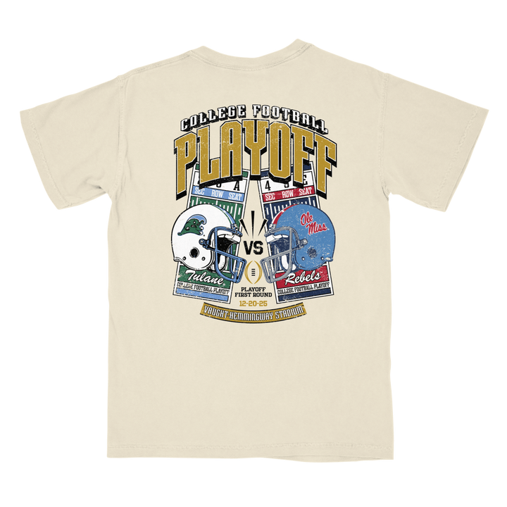 Tulane vs. Ole MIss College Football Playoff T-Shirt - Shop B - Unlimited - 
