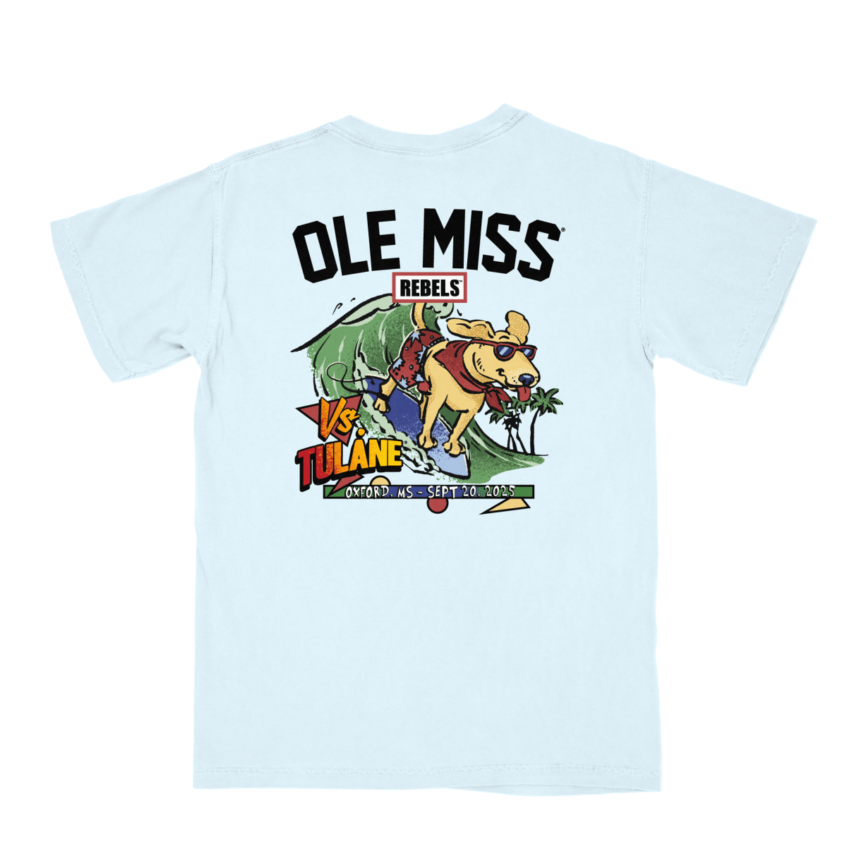 Tulane vs. Ole Miss Game Day 2025 T-Shirt - Shop B - Unlimited - 