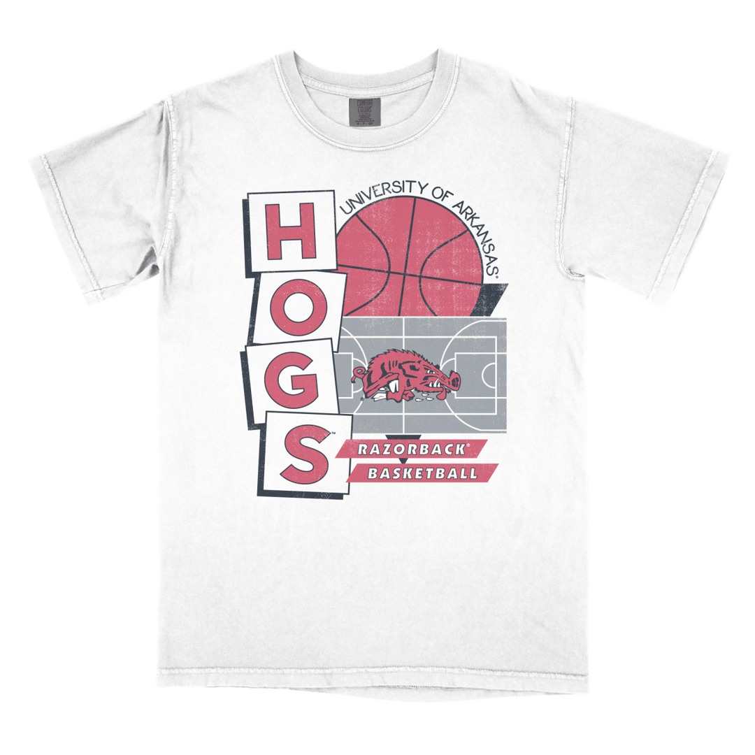 University of Arkansas Faded Court Crew T-Shirt - Shop B - Unlimited - 