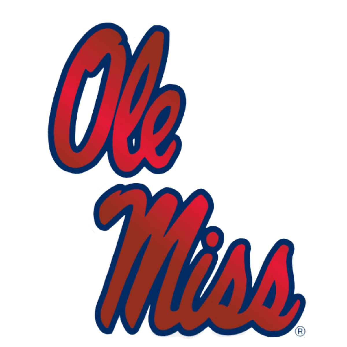 University of Mississippi Helmet Script Decal - Shop B - Unlimited - novelty sticker