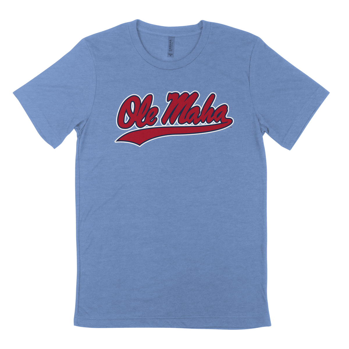 University of Mississippi Olemaha Powder Blue T-Shirt - Game Day Apparel -