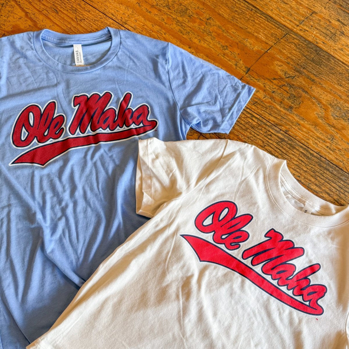 University of Mississippi Olemaha Powder Blue T-Shirt - Game Day Apparel -