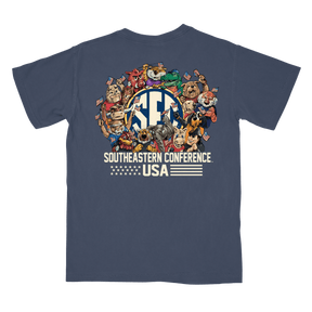 University of Mississippi SEC 4th of July Mascots T-Shirt - Shop B - Unlimited - men tee