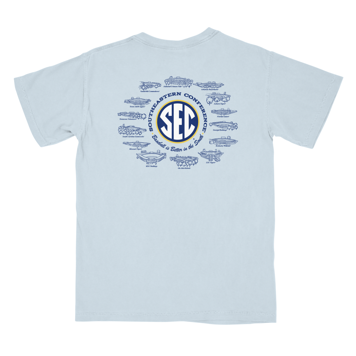 University of Mississippi SEC Baseball Stadiums T-Shirt - Shop B-Unlimited