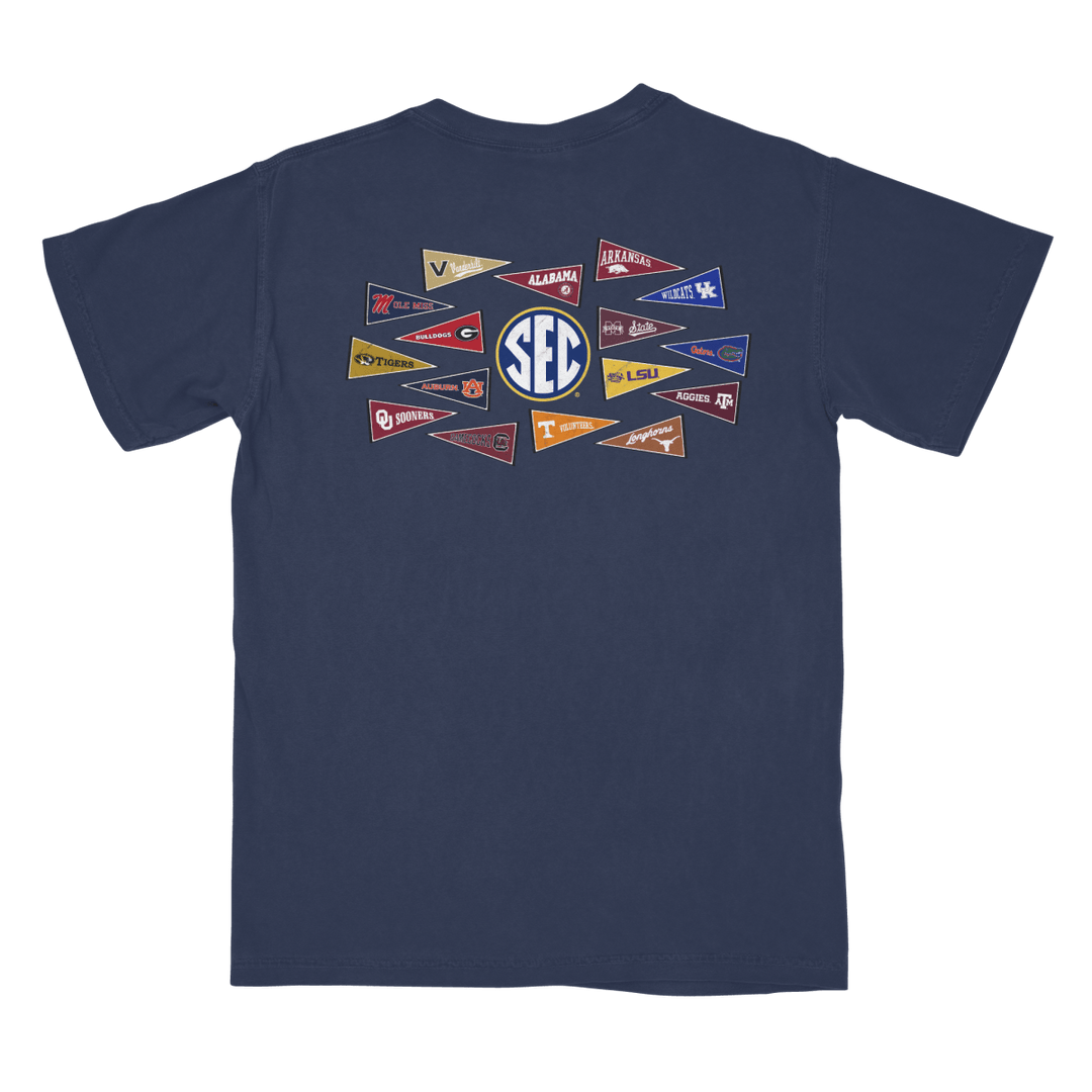 University of Mississippi SEC Football Pennants T-Shirt - Shop B - Unlimited - men tee