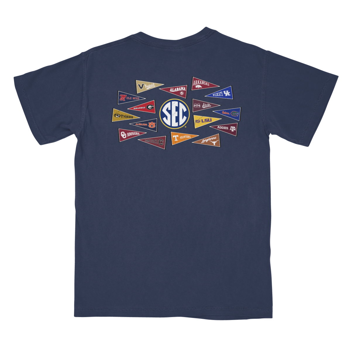 University of Mississippi SEC Football Pennants T-Shirt - Shop B - Unlimited - men tee