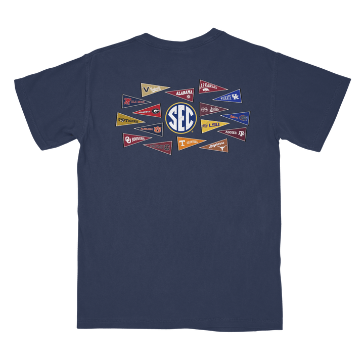 University of Mississippi SEC Football Pennants T-Shirt - Shop B - Unlimited - men tee