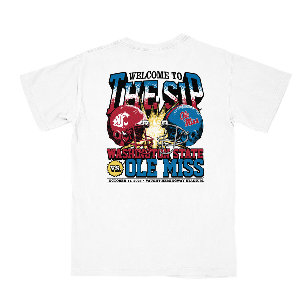Washington State vs. Ole Miss Game Day 2025 T-Shirt - Shop B - Unlimited - 