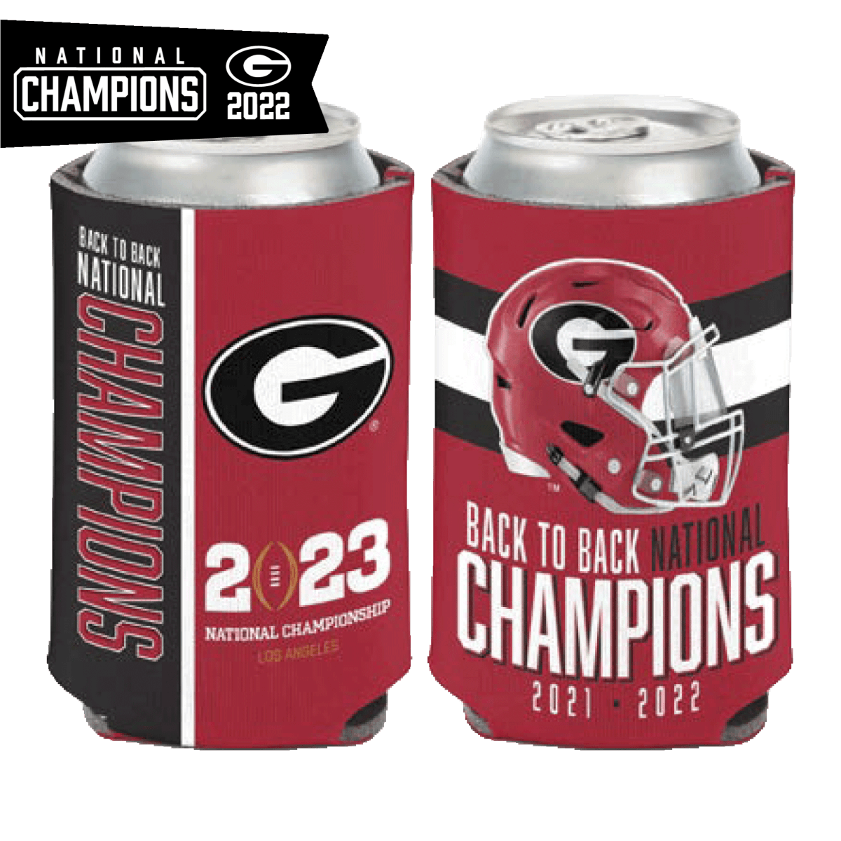 2022 Football National Champions 12oz. Can Cooler - Shop B-Unlimited