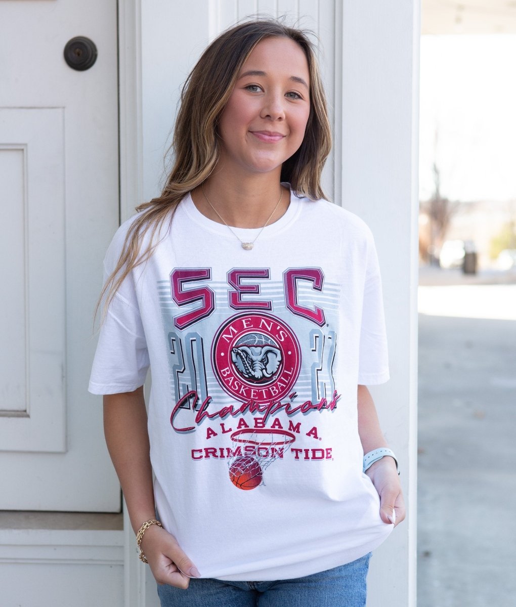 Alabama 2021 SEC Men’s Basketball Champions T-Shirt - Shop B-Unlimited