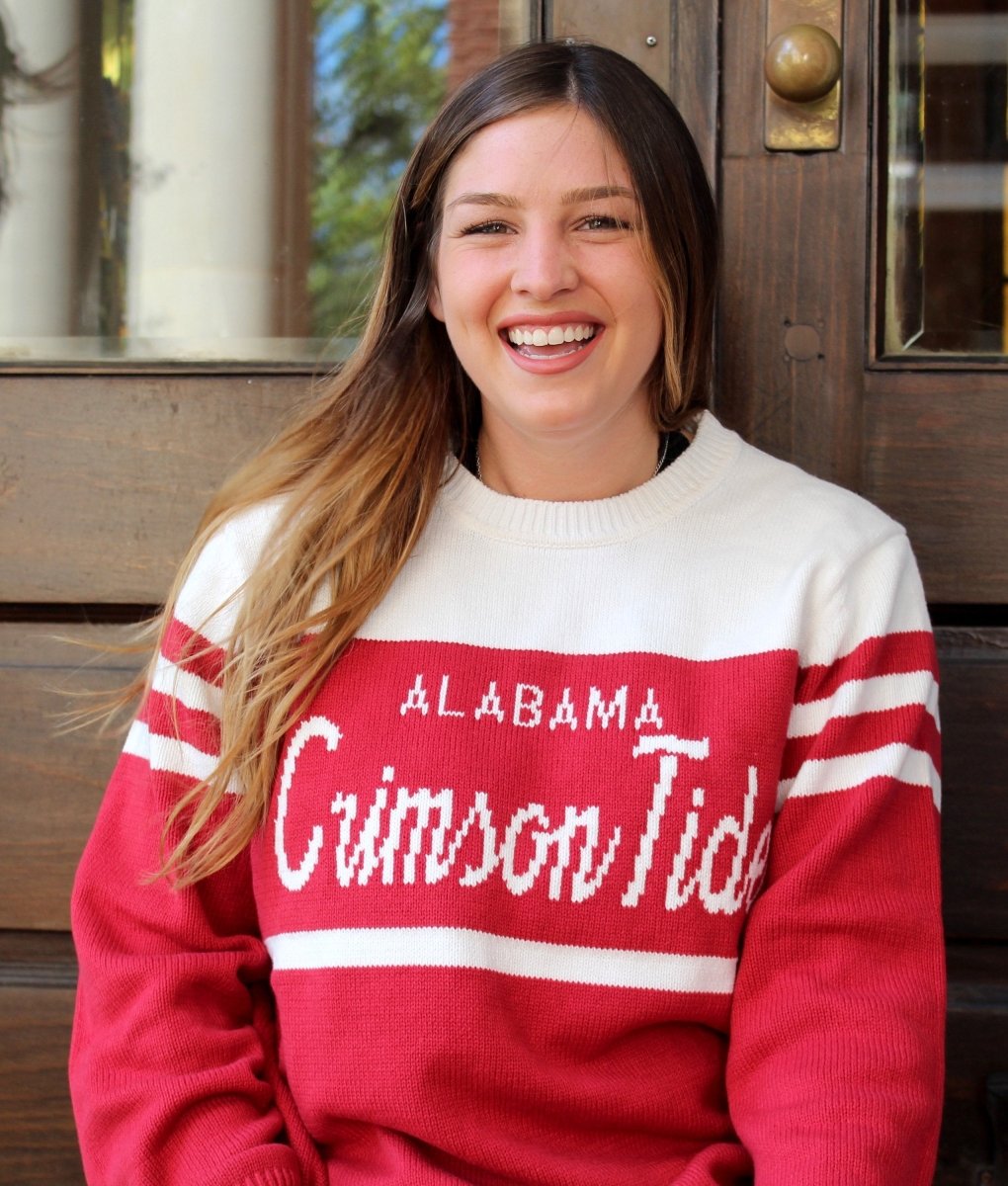 Alabama Crimson Tide Stripe Hillflint Sweater - Shop B-Unlimited